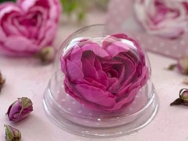 Molde silicona flor corazon